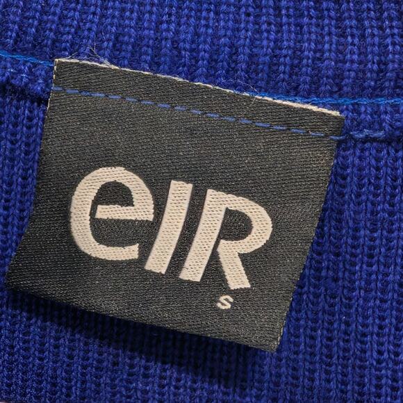 EIR Wool Sweater Vintage Nock Neck Zip 90's Y2K Apres Ski Layer - Size S - Picture 8 of 8